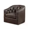 Dawson Dove Tufted Swivel Chair